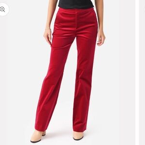 A.L.C. Ford Velvet Straight Leg Trousers in Electric Pink NWT